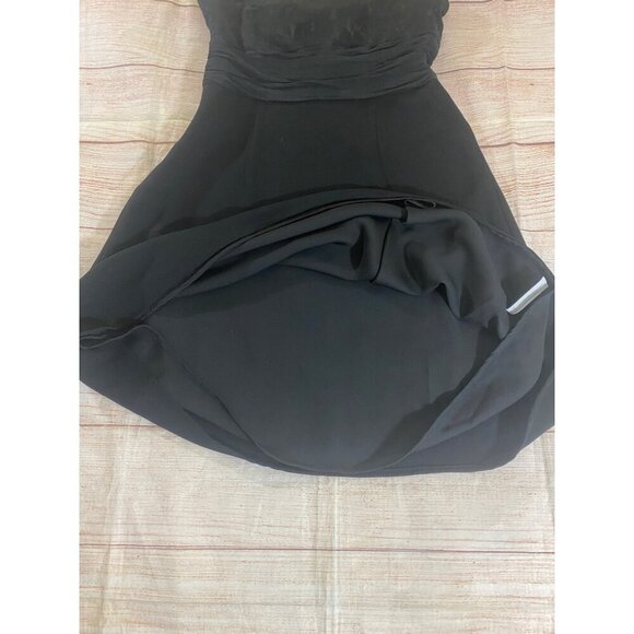 Ann Taylor Women's Black 100% Silk Sleeveless Classic Black Dress - 6 - Picture 14 of 15